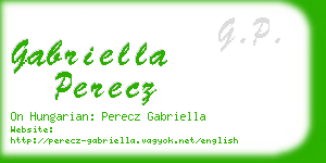 gabriella perecz business card